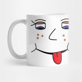 Happy Joy Freckle Face Doodle Mug